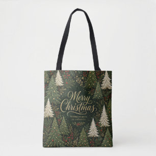 Tote Bag La forêt dorée de Noël
