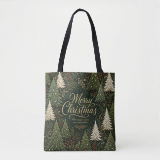 Tote Bag La forêt dorée de Noël