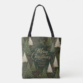 Tote Bag La forêt dorée de Noël (Dos)