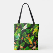 Tote Bag La forêt tropicale feuille (Dos)