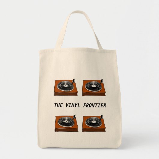 Tote Bag La frontière du vinyle (Devant)