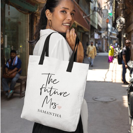Tote Bag La future Mme et Votre Nom | Cadeau de beauté mode