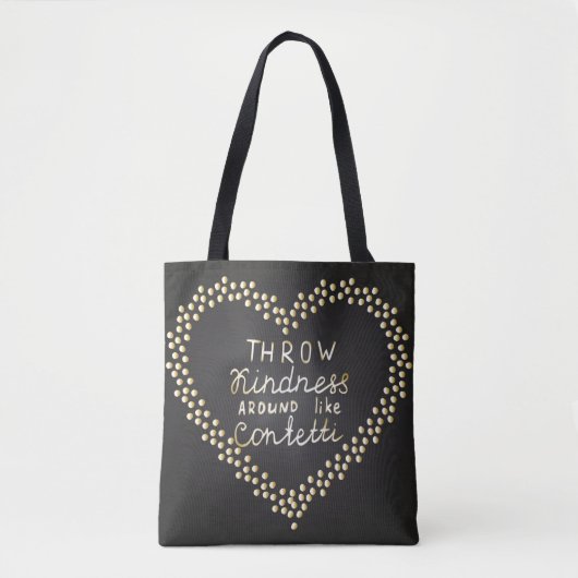Tote Bag La gentillesse de jet aiment autour des confettis (Devant)