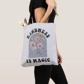 Tote Bag La gentillesse est magique Fleurs Vintages (De près)