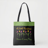 Tote Bag La gentillesse pousse Fleurs Inspirationnelles (Devant)