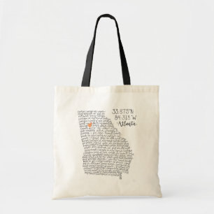 Tote Bag La Géorgie sur mon esprit Fourre-tout
