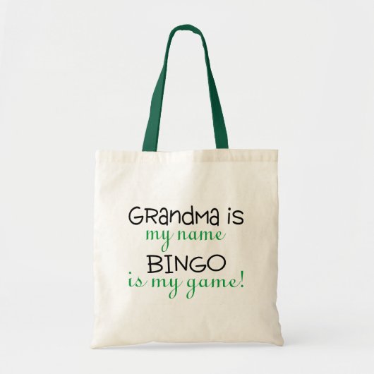 Tote Bag La grand-maman est mon bingo-test nommé est mon (Devant)