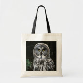 Tote Bag La grande chouette grise bti (Devant)