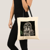 Tote Bag La grande chouette grise btm (Devant (produit))