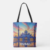 Tote Bag La Grande Mosquée de Dubaï Coucher de soleil des E (Dos)