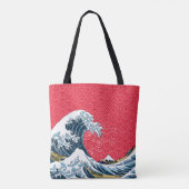 Tote Bag La Grande vague de Kanagawa Modern Pop (Dos)