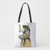 Tote Bag La grenouille de Samurai : Gardien du Lotus (Devant)