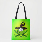 Tote Bag La grenouille déchiquetée en vert (Devant)