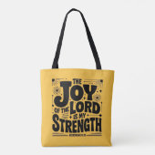 Tote Bag La Joie Du Seigneur Est Ma Force (Dos)