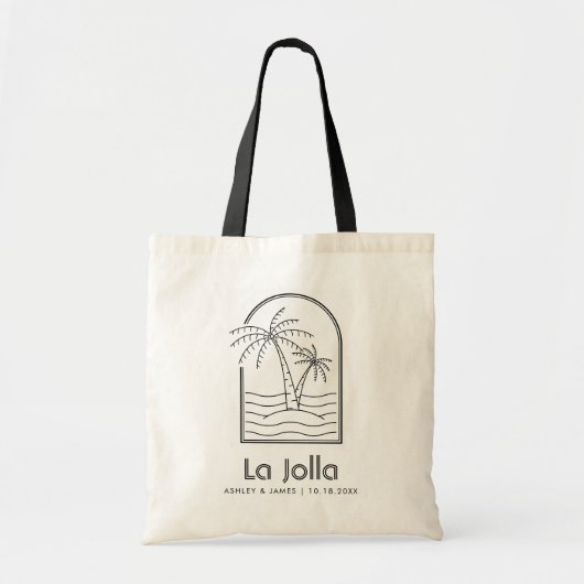 Tote Bag La Jolla Mariage Bienvenue Destination Mariage (Devant)