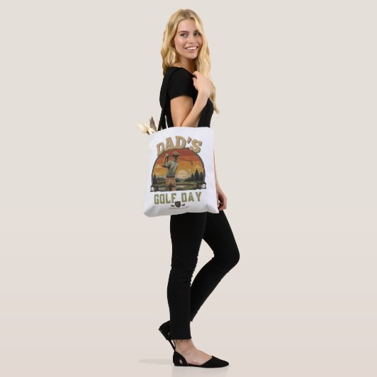 Tote Bag La journée de golf de papa (Sur le modèle)