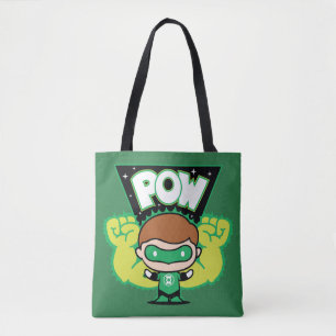 Tote Bag La lanterne verte de Chibi forme des poings géants