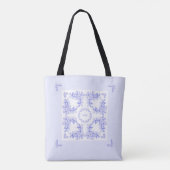 Tote Bag La lavande pâle sensible fleurit Fourre-tout (Dos)