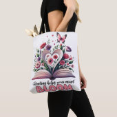 Tote Bag La lecture aide votre esprit à fleurir (De près)
