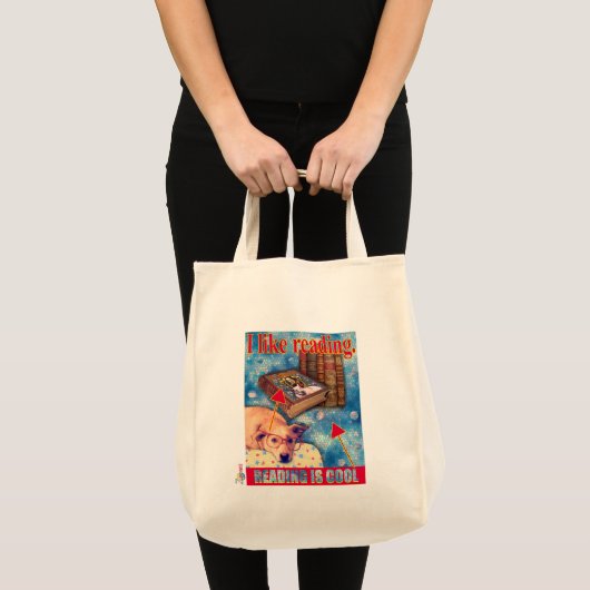 TOTE BAG LA LECTURE EST COOL (Devant (produit))