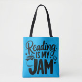 Tote Bag La lecture est ma confiture (Devant)