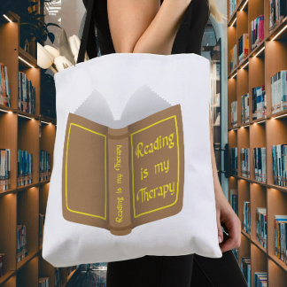 Tote Bag La lecture est ma thérapie
