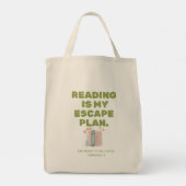 Tote Bag La lecture est mon plan d'évasion - Conception de (Dos)