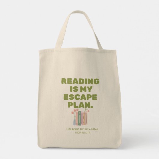 Tote Bag La lecture est mon plan d'évasion - Conception de  (Dos)