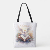 Tote Bag La lecture est un design de flocon de neige magiqu (Dos)