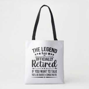 Tote Bag La légende a officiellement retiré la retraite fuu