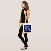 Tote Bag La liberté est dans mon âme (Devant (modèle))
