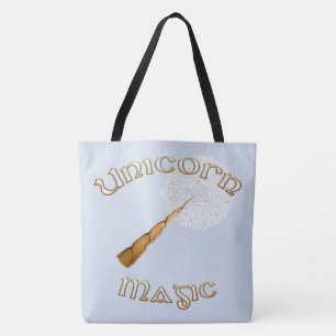 Tote Bag La magie de la licorne : le charme doré