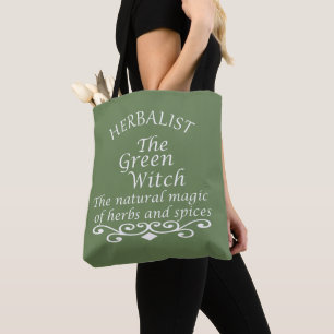 Tote Bag La magie de la sorcière verte herbaliste médecine