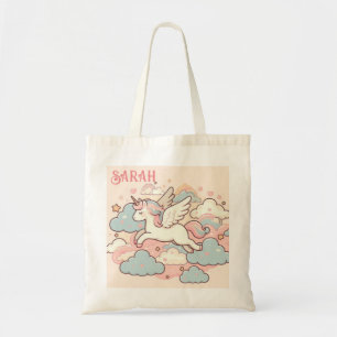 Tote Bag La magie des licornes (Personnaliser avec nom)