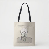 Tote Bag La main sur laquelle nous sommes confrontés (Devant)