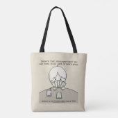 Tote Bag La main sur laquelle nous sommes confrontés (Dos)
