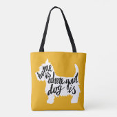 Tote Bag La maison est où votre chien est (Dos)