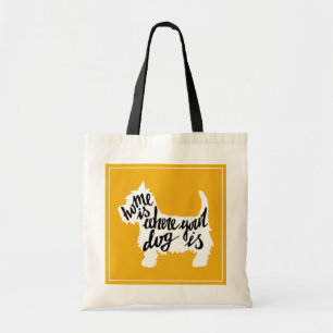 Tote Bag La maison est où votre chien est