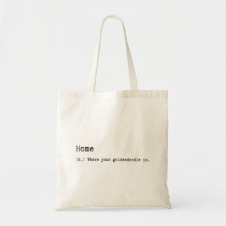 Tote Bag La maison est où votre Goldendoodle est