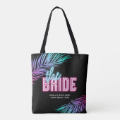 Tote Bag La mariée bleu et rose tropical Bach (Dos)