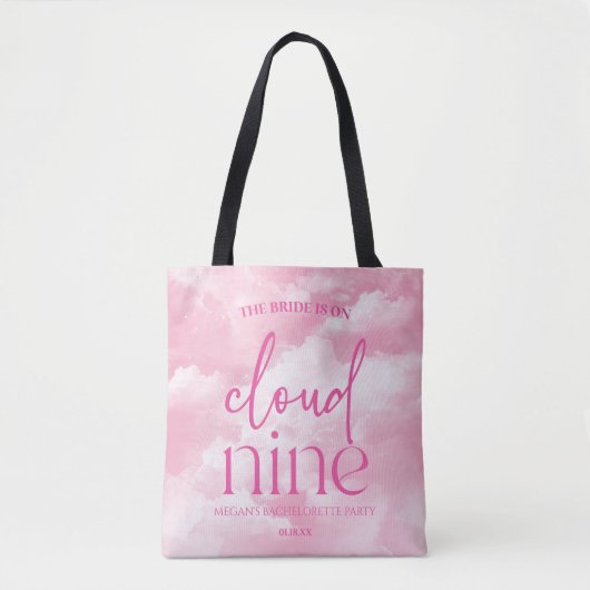 Tote Bag La Mariée Est Sur Cloud Neuf Bachelorette Rose (Devant)