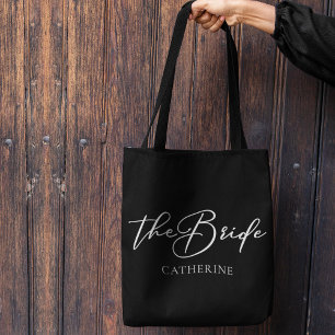 Tote Bag La mariée personnalisée chic mariage minimaliste