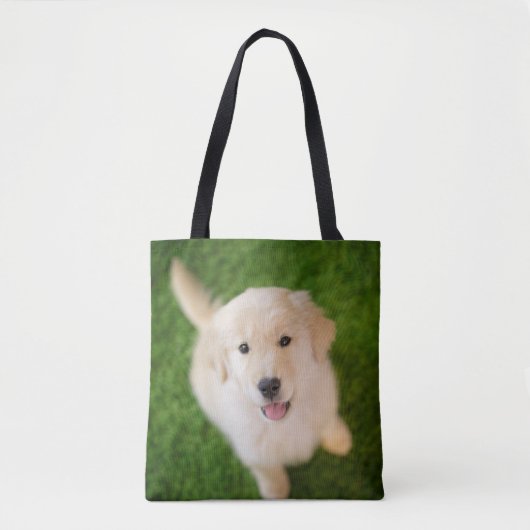 Tote Bag La marionnette d'or sur l'herbe (Devant)