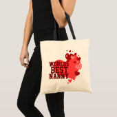 Tote Bag La meilleure bonne d'enfants des mondes (Devant (produit))