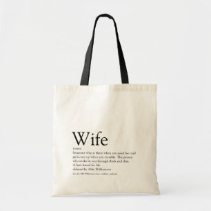 Tote Bag La meilleure définition de femme au monde noir et 