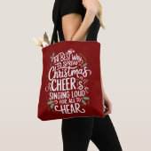Tote Bag La Meilleure Façon De Diffuser Les Fêtes De Noël (De près)