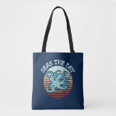Tote Bag La Mer Le Jour | Vibes d'été Octopus (Devant)