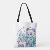 Tote Bag La mignonne Pastel Panda par le feu de camp avec d (Dos)