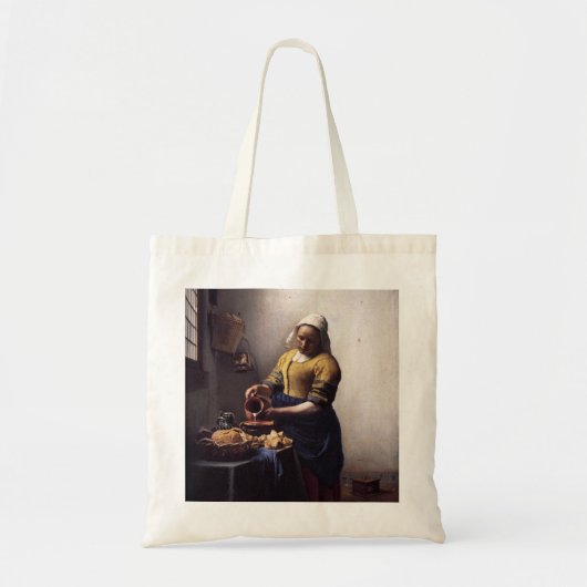 Tote Bag La Milkmaid de Johannes Vermeer (Devant)