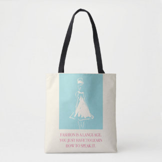 Tote Bag La mode est une langue